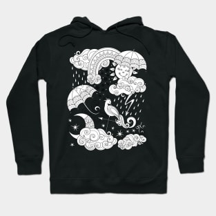 Noncolored Fairytale Weather Forecast Print Hoodie